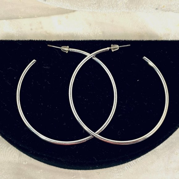 Karen Kettering Designs Jewelry - 💖 Silver Earring Hoops /E37